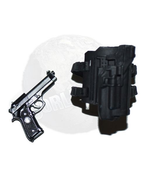 threeA Zero G.I. Joe Snake Eyes: Pistol With Drop Leg Hard Shell Holster