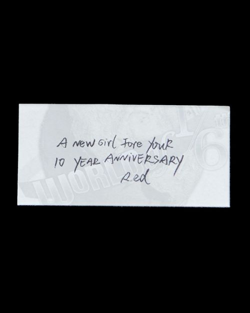 Daftoys Shawshank Red: A New Girl For Your 10 Year Anniversary Red Note