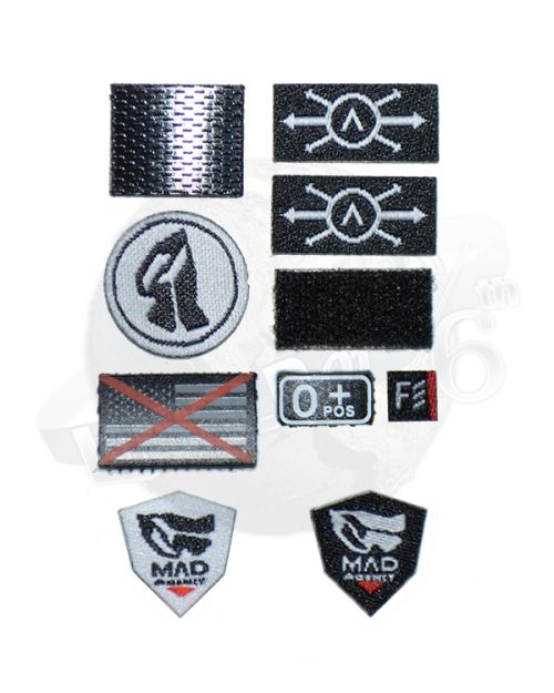 DamToys Extreme Zone Agent Hugh Laphroaig: Patch Set x 9