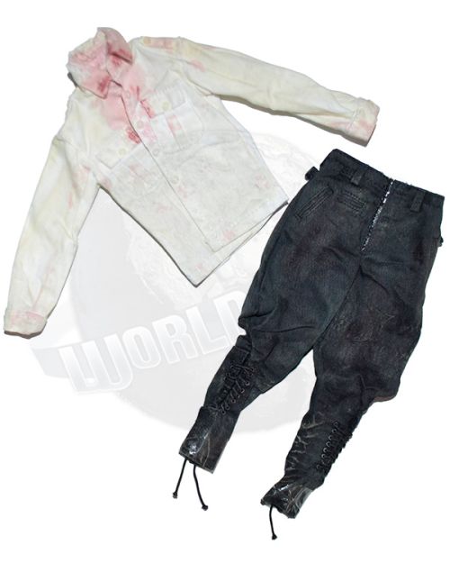 Dam Toys Zombie German-SS Officer Kruger: Uniform (White Shirt & Breeches)
