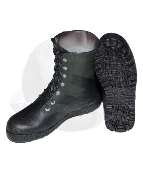 Daftoys The Engineer: Combat Boots with with Spiked Soles & Foot Pegs (Black) #2