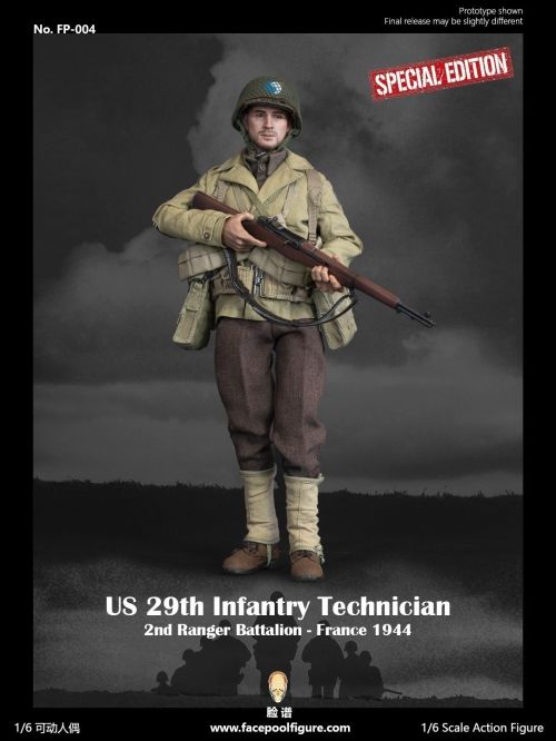 Facepool WWII US 29th Infantry Technical Sargent Upham - France 1944 [Special Edition] #5