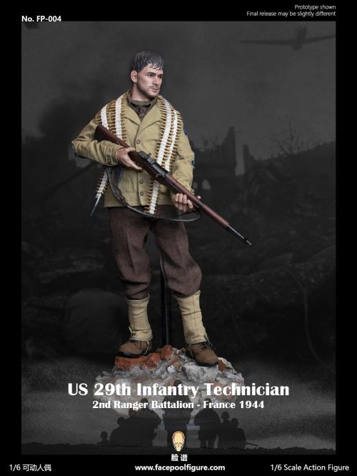 Facepool WWII US 29th Infantry Technical Sargent Upham - France 1944 [Special Edition] #10