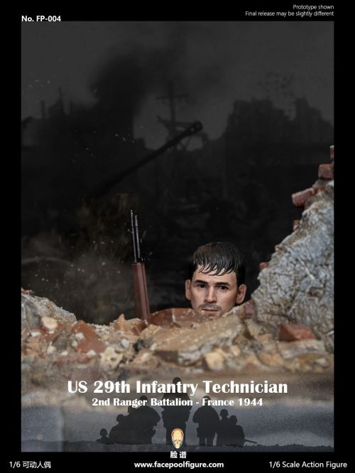 Facepool WWII US 29th Infantry Technical Sargent Upham - France 1944 [Special Edition] #16