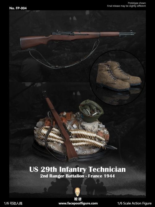 Facepool WWII US 29th Infantry Technical Sargent Upham - France 1944 [Special Edition] #19