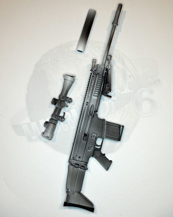 Mini Times US Navy SEAL Winter Combat Training: MK17 Sniper Rifle With Scope & Suppresor