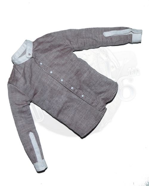 Present Toys The Second Mob Boss: Twenties Era Oxford Shirt (Gray/White)