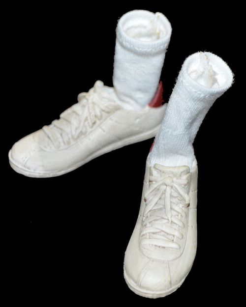 Present Toys Back To The Future Marty McFly "Time Travel Man": Sneaker Shoes With Sock Inserts (White)