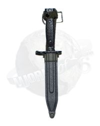 QO Toys Vietnam War US Army 101st Airborne Division in Hamburger Hill 1969: Bayonet & Sheath (Metal)