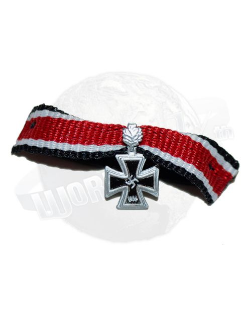 Dragon Models Ltd. WWII Axis German Iron Cross Medal With Oak Leaf Badge With Neck Ribbon #2