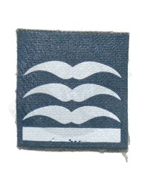 Dragon Models Ltd. WWII Axis Luftwaffe Sleeve Rank White Wing Woolen Patches (Blue)