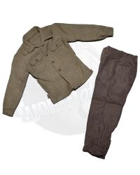 Dragon Models Ltd. WWII US Army Uniform Khaki Shirt & Brown Trousers