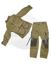 Blue Box Toys WWII US Army Airborne Paratrooper Medic: Uniform Jacket & Trousers