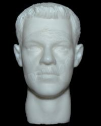 Resin Matt Damon Head Sculpt (Unpainted)