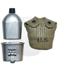 Blue Box Toys WWII US Army Canteen, Cup & Molded Pouch