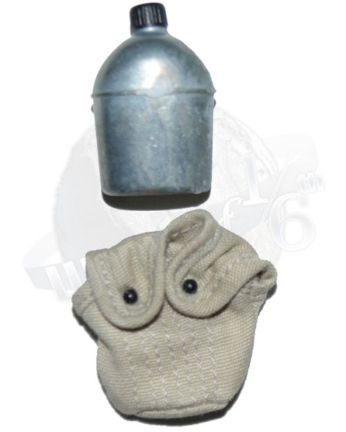 Dragon Models Ltd. WWII US Army Canteen (Metal) & Canvas Pouch (Tan)