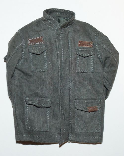 How2Work Dog Bite Dog Sam Li Inspector Ti Mai: Overcoat With Leather Accents (Grey)