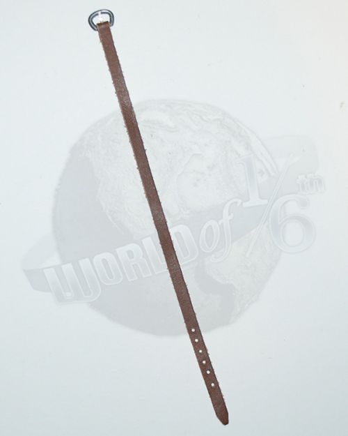 Modern Leather Belt With Brass Metal Buckle (Brown)