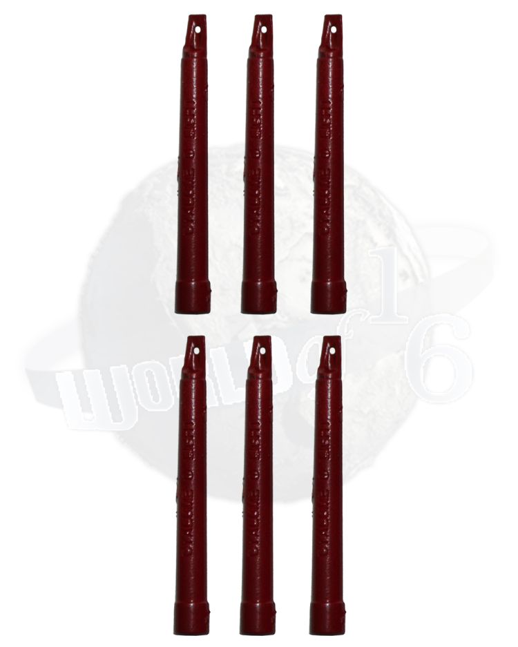 Very Hot Toys ChemLight Cyalume Light Sticks x 6 (Red)
