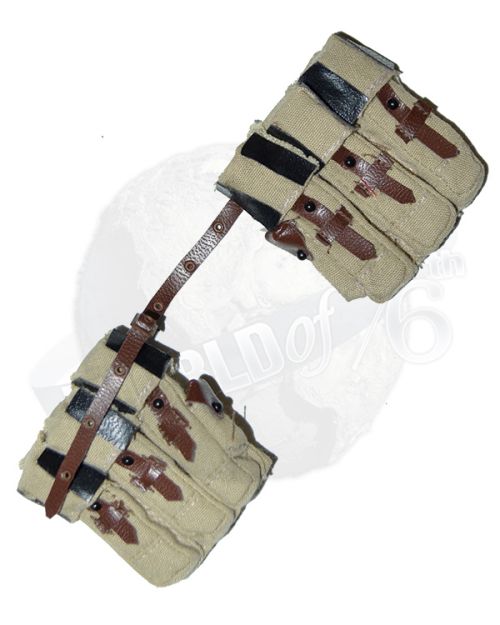 Dragon Models Ltd. WWII Axis MP38 Double Magazine Pouches (Desert Tan)