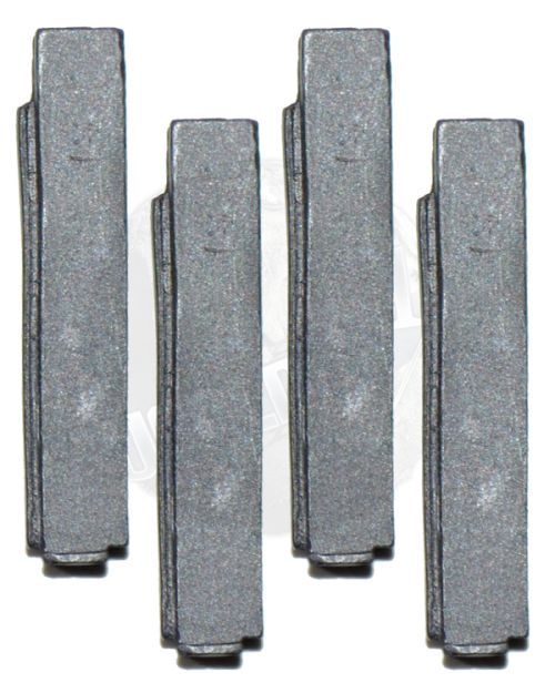 DiD Toys WWII US Army Thompson Sub Machine Gun Ammunition Magazines x4 (Metal)