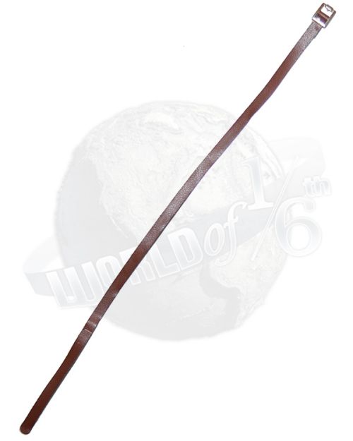 Civilian Belt with Silver Buckle (Brown)