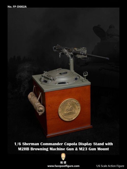 FacePool Platform Sherman Tank Command Podium & Browning Machine Gun & Rack Set