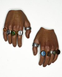 Hot Toys The Mandarin: Relaxed Handset x2 With Rings