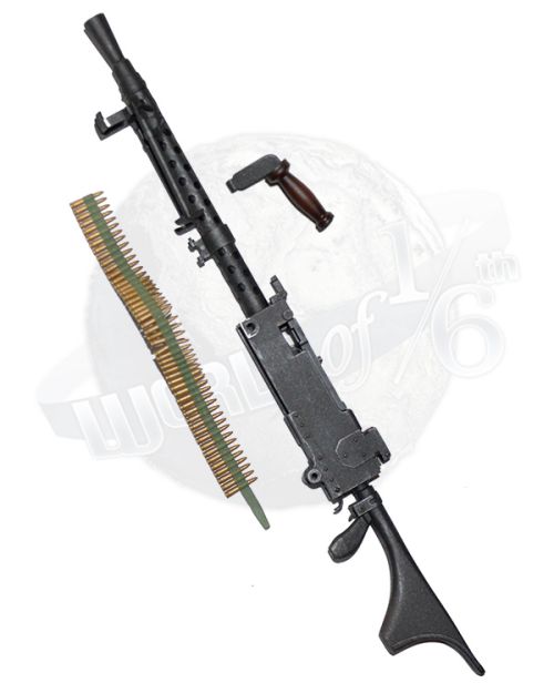 Dragon Models Ltd. WWII US Army Browning M1919A4 Cal .30 Machine Gun With Shoulder Rest, Bipod & Strip Clip