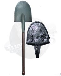 DiD WWII Axis Long Shovel & Leather Cover (Metal/Wood)