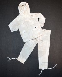 Soldier Story US Army 28th Infantry Division Machine Gunner Arden 1944: Snow Suit Smock Overcoat & Trousers Weathered (White)