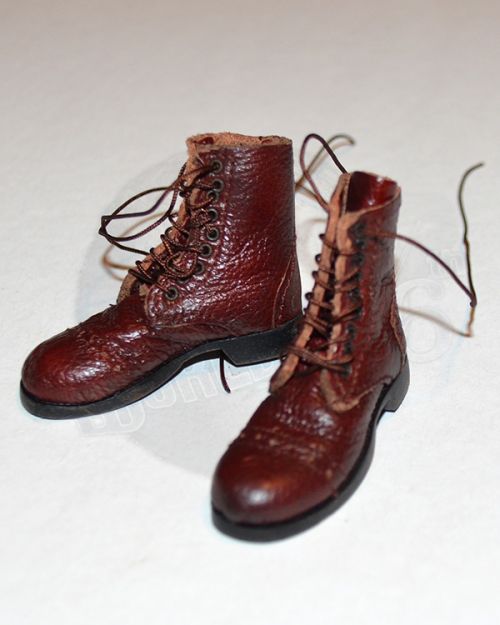 Soldier Story US Army 28th Infantry Division Machine Gunner Arden 1944: GI Leather Combat Boots (Brown)