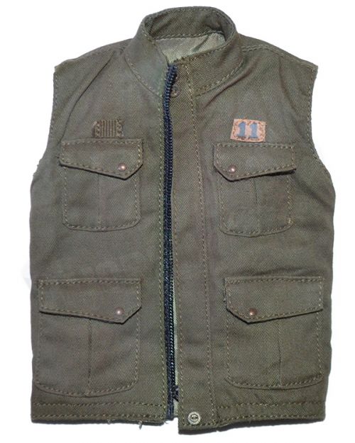 World Box Motor Mechanic Bousouzoku of One, The “Buzz Cut”: Carhart Sleeveless Vest With Skull Imprint (Green)